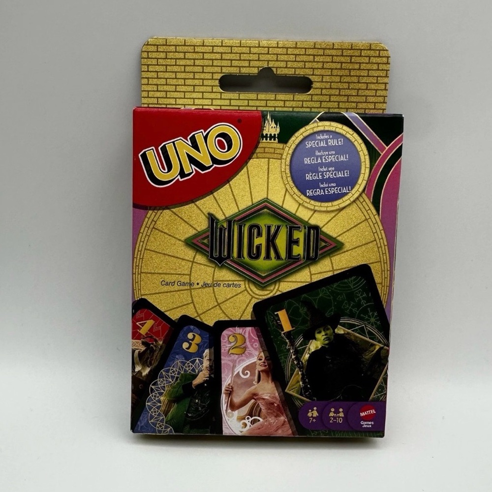 2025 UNO x Universal "WICKED" Movie Edition Card Game - New Mattel